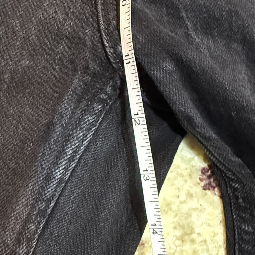 Reformation Women’s Wilder stretch high-rise wide-leg jeans Black Size 26 - Picture 10 of 11